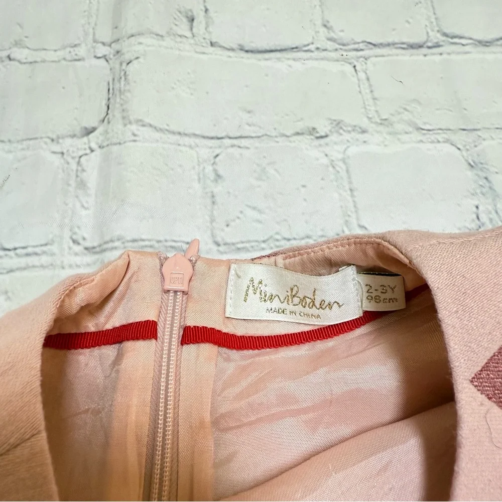 Mini Boden Metallic Heart Dress
